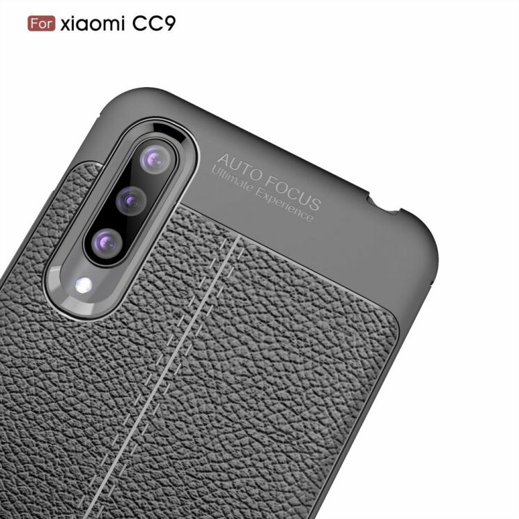 Защитный чехол Deexe Leather Cover для Xiaomi Mi CC9 / Mi 9 Lite - Black: фото 6 из 12