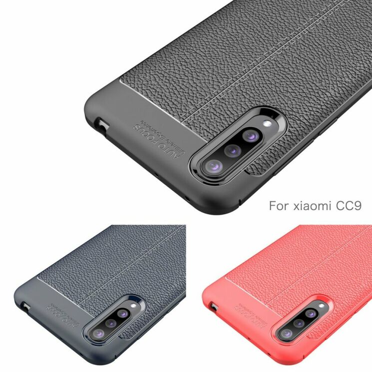 Защитный чехол Deexe Leather Cover для Xiaomi Mi CC9 / Mi 9 Lite - Black: фото 11 из 12