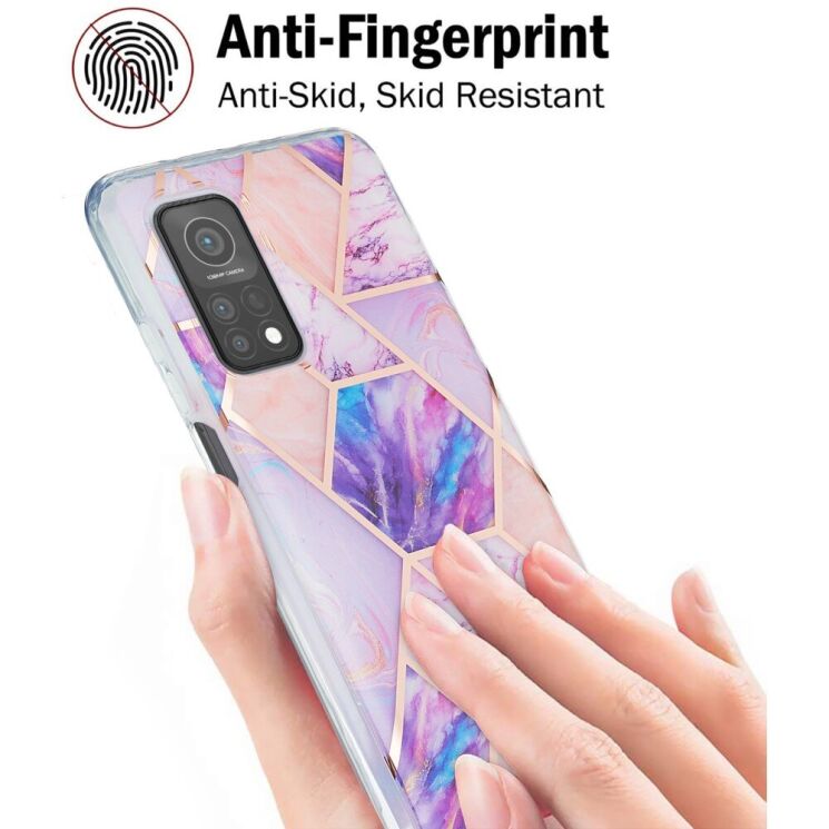 Защитный чехол Deexe Marble Pattern Xiaomi Mi 10T / Mi 10T Pro - Turquoise: фото 4 из 7
