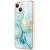 Защитный чехол Deexe Marble Style для Apple iPhone 13 - Green: фото 1 из 4