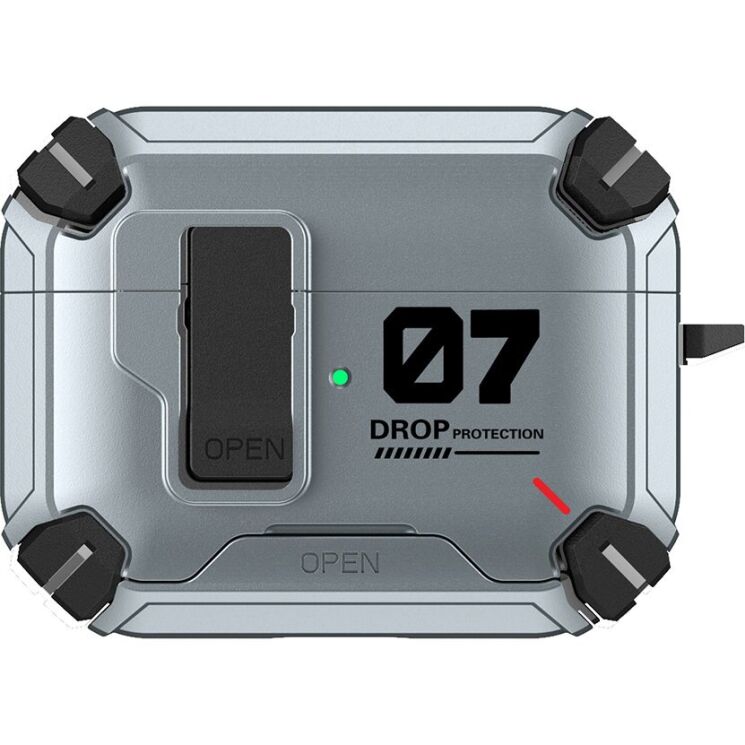 Захисний чохол Deexe Number Protect для AirPods 5 / 4 - Black / Grey (364460BH) Захисний чохол Deexe Number Protect для AirPods 5 / 4 - Black / Grey: фото 1 з 9