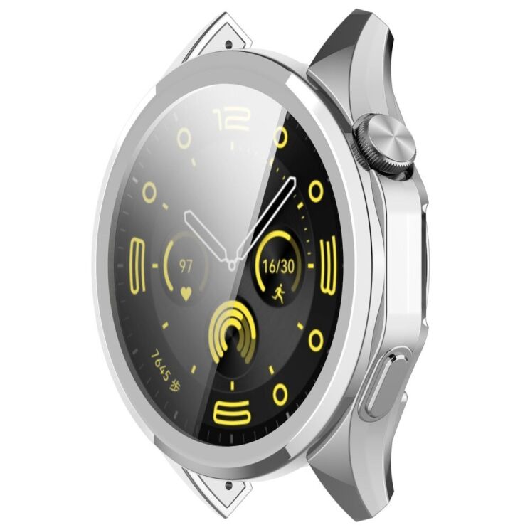 Защитный чехол Deexe Protective Frame для Huawei Watch GT 4 (46mm) - Silver: фото 6 из 8