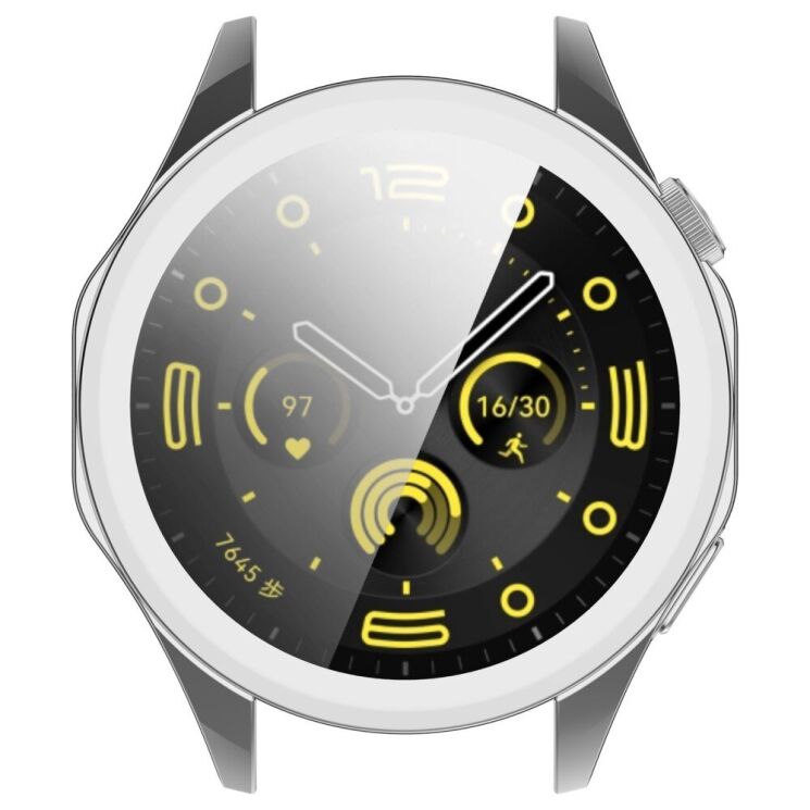 Защитный чехол Deexe Protective Frame для Huawei Watch GT 4 (46mm) - Silver: фото 4 из 8