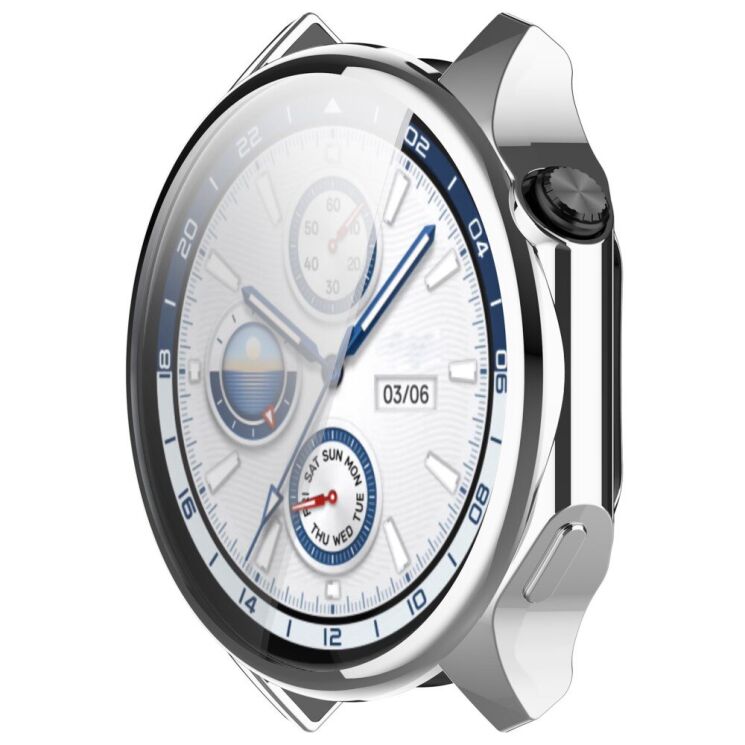 Защитный чехол Deexe Protective Frame для OPPO Watch X / OnePlus Watch 2 - Silver: фото 5 из 7