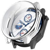 Защитный чехол Deexe Protective Frame для OPPO Watch X / OnePlus Watch 2 - Silver: фото 1 из 7