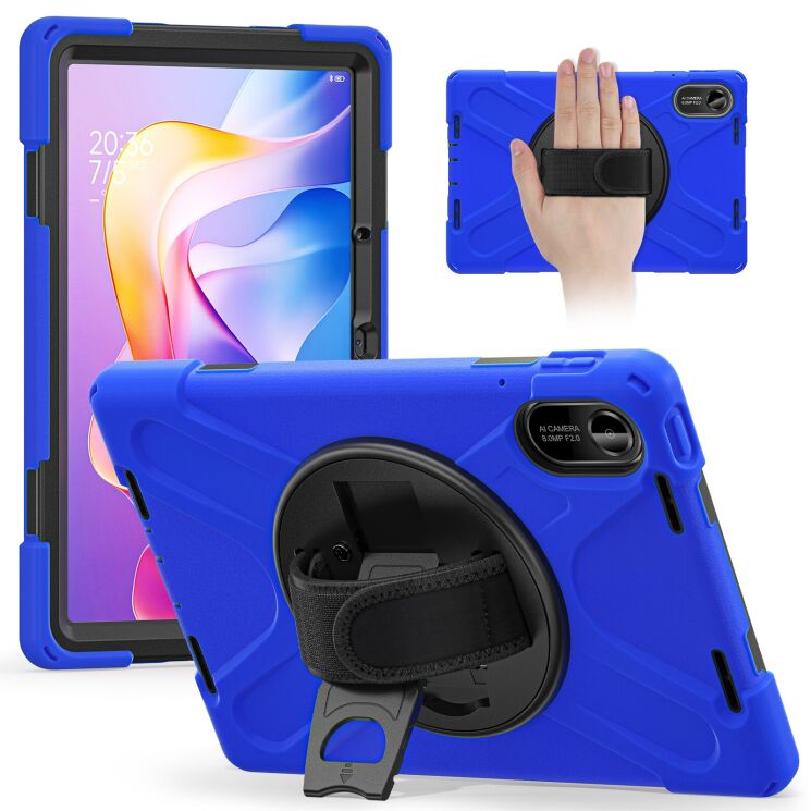 Защитный чехол Deexe Rotation Hybrid для Xiaomi Redmi Pad 2 - Blue: фото 1 из 17