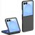 Защитный чехол Deexe Satin Case для Samsung Galaxy Flip 8 - Black: фото 1 из 8