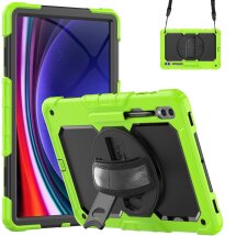 Защитный чехол Deexe Shockproof Case для Samsung Galaxy Tab S9 Ultra (X910/916) - Yellowgreen: фото 1 из 8