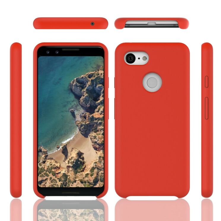 Защитный чехол Deexe Silicone Case для Google Pixel 3 XL - Red: фото 2 из 5