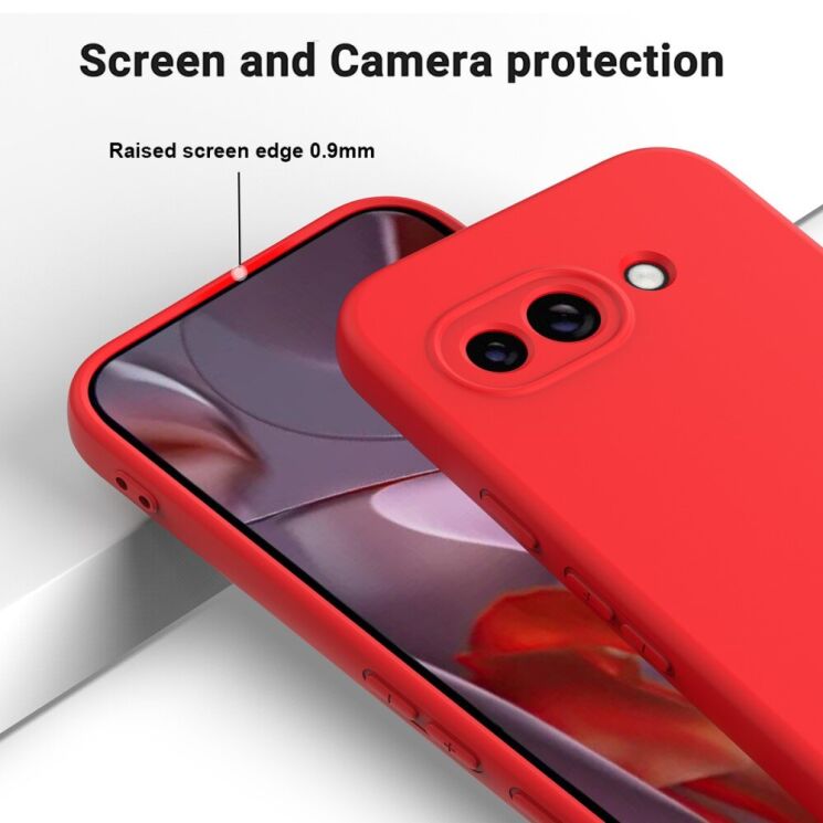 Защитный чехол Deexe Silicone Case для Google Pixel 9a - Black: фото 4 из 8