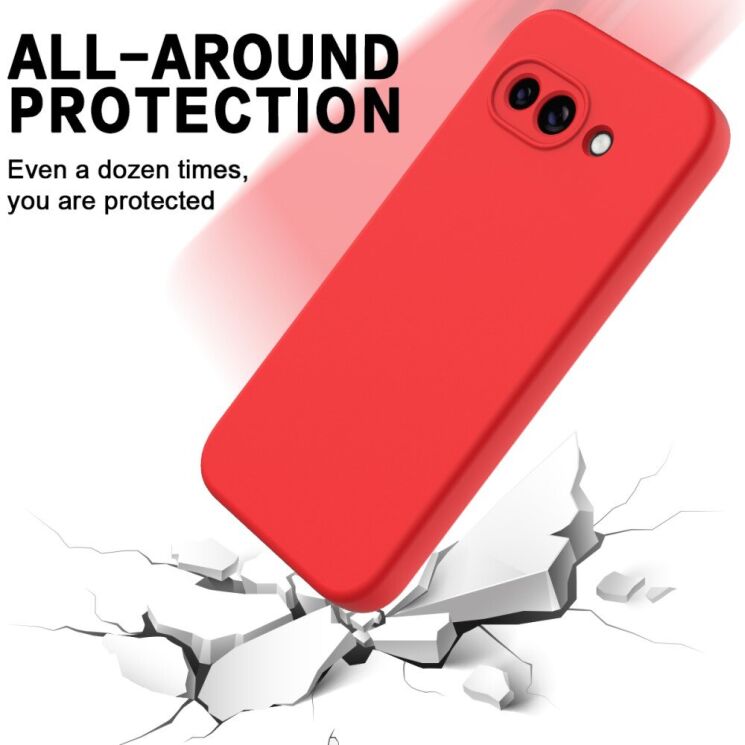 Защитный чехол Deexe Silicone Case для Google Pixel 9a - Black: фото 5 из 8
