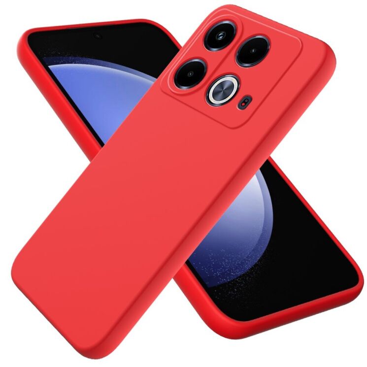 Защитный чехол Deexe Silicone Case для Infinix Note 40 - Red: фото 1 из 8