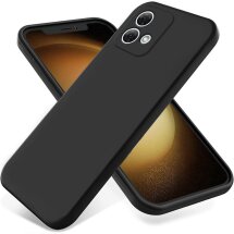 Захисний чохол Deexe Silicone Case для Motorola Moto G84 - Black: фото 1 з 8