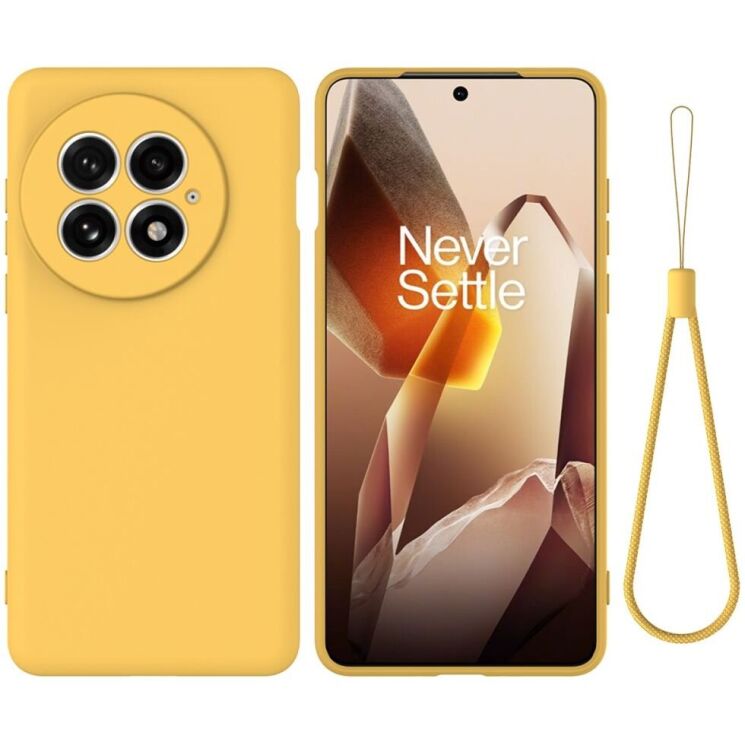 Защитный чехол Deexe Silicone Case для OnePlus 13 - Yellow: фото 1 из 8