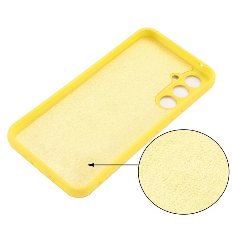 Захисний чохол Deexe Silicone Case для Samsung Galaxy A54 (A546) - Yellow: фото 6 з 10