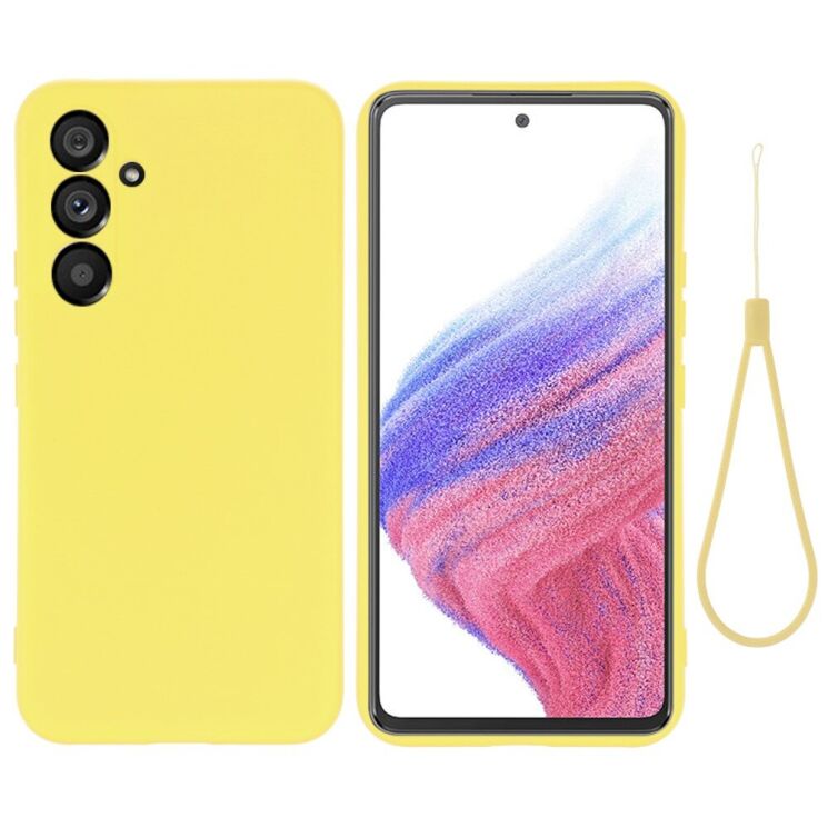 Захисний чохол Deexe Silicone Case для Samsung Galaxy A54 (A546) - Yellow: фото 1 з 10