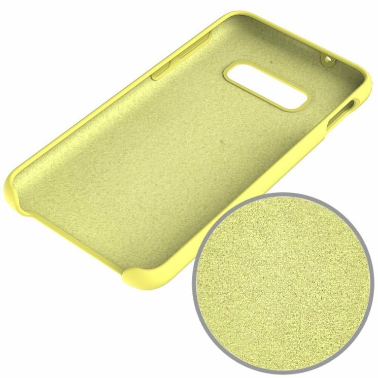 Защитный чехол Deexe Silicone Case для Samsung Galaxy S10e (G970) - Yellow: фото 4 из 5