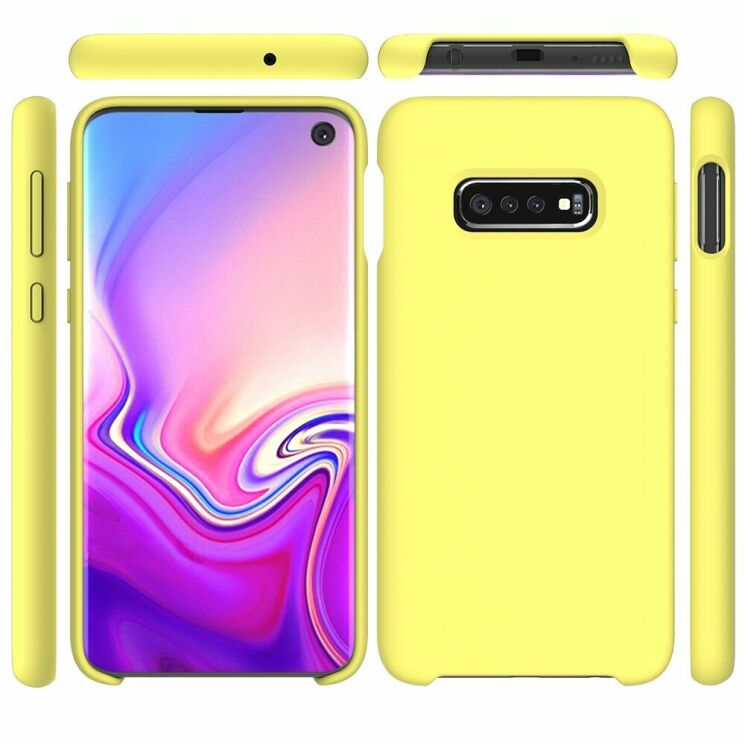 Защитный чехол Deexe Silicone Case для Samsung Galaxy S10e (G970) - Yellow: фото 5 из 5