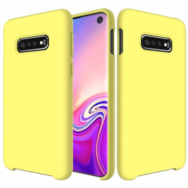 Защитный чехол Deexe Silicone Case для Samsung Galaxy S10e (G970) - Yellow: фото 1 из 5