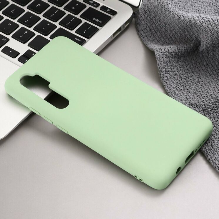 Силиконовый (TPU) чехол Deexe Silicone Case для Xiaomi Mi Note 10 Lite - Green: фото 5 из 5