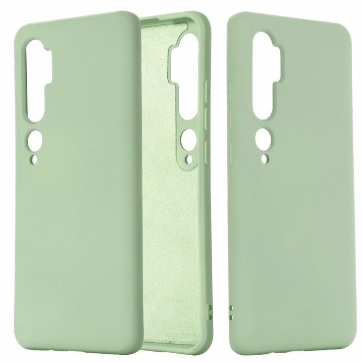 Силиконовый (TPU) чехол Deexe Silicone Case для Xiaomi Mi Note 10 Pro / Mi Note 10 - Green: фото 1 из 5