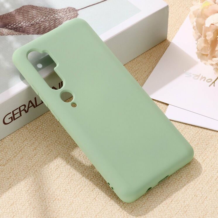 Силиконовый (TPU) чехол Deexe Silicone Case для Xiaomi Mi Note 10 Pro / Mi Note 10 - Green: фото 4 из 5