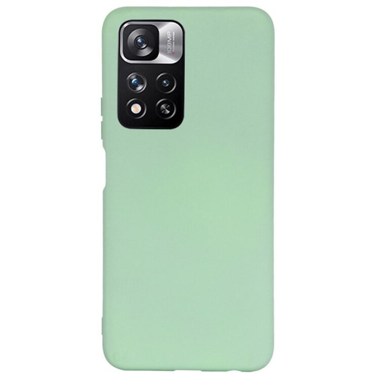 Силіконовий (TPU) чохол Deexe Silicone Case для Xiaomi Redmi Note 11 Pro (Chinese) / Note 11 Pro+ - Green: фото 4 з 9