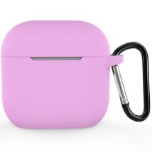 Защитный чехол Deexe Silicone Sleeve для Apple AirPods 4 - Light Purple: фото 1 из 11