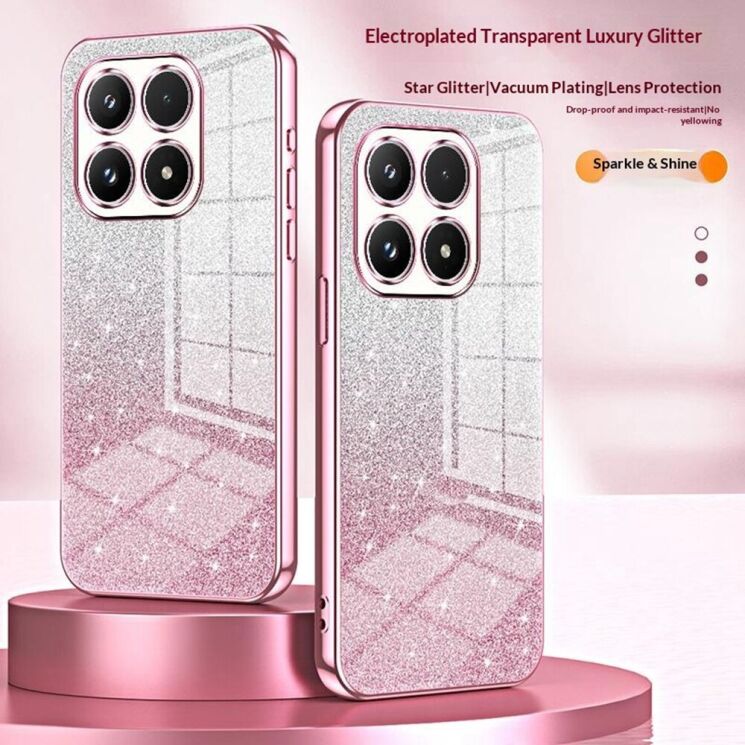 Захисний чохол Deexe Sparkles Cover для Xiaomi 17 - Black: фото 3 з 7