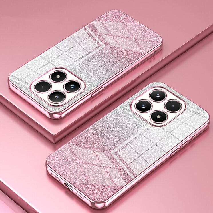 Защитный чехол Deexe Sparkles Cover для Xiaomi 17 - Pink (390646P) Защитный чехол Deexe Sparkles Cover для Xiaomi 17 - Pink: фото 2 из 7