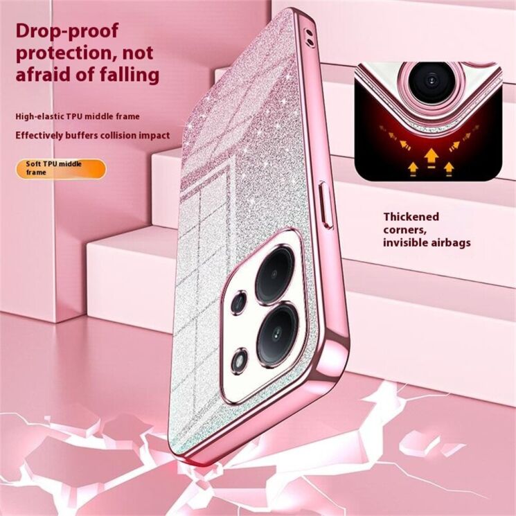 Защитный чехол Deexe Sparkles Cover для Xiaomi Redmi 15C / Poco C85 - Pink (386166P) Защитный чехол Deexe Sparkles Cover для Xiaomi Redmi 15C / Poco C85 - Pink: фото 6 из 7