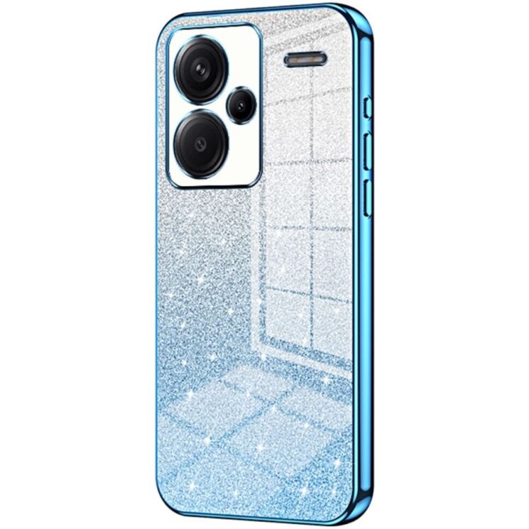 Защитный чехол Deexe Sparkles Cover для Xiaomi Redmi Note 13 Pro+ - Blue: фото 1 из 7