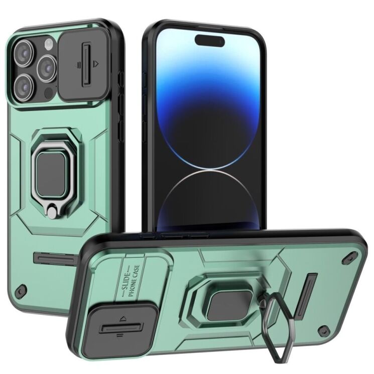 Защитный чехол Deexe Stellar Shield для Apple iPhone 15 Pro Max - Green: фото 1 из 8