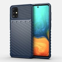 Защитный чехол Deexe Thunder Series для Samsung Galaxy A71 - Blue: фото 1 из 12