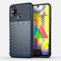 Захисний чохол Deexe Thunder Series для Samsung Galaxy M31 (M315) - Blue: фото 1 з 12