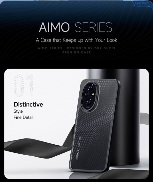 Защитный чехол DUX DUCIS Aimo Series для Honor 200 - Black: фото 10 из 13