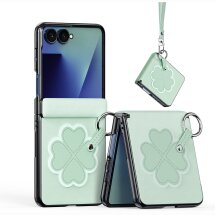 Защитный чехол DUX DUCIS Luvy Series для Samsung Galaxy Flip 8 - Light Green: фото 1 из 10