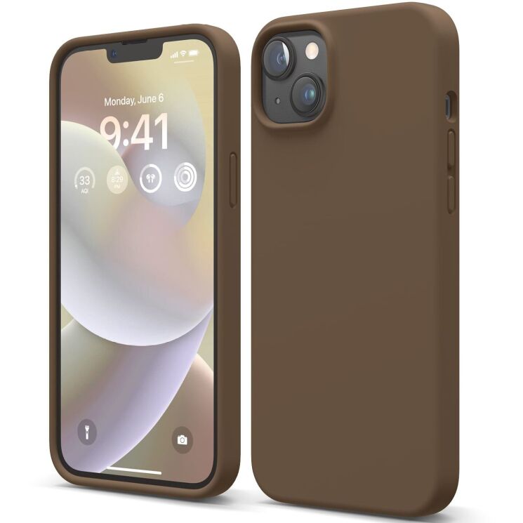 Защитный чехол Elago Silicone Case для Apple iPhone 14 Plus - Brown: фото 1 из 7