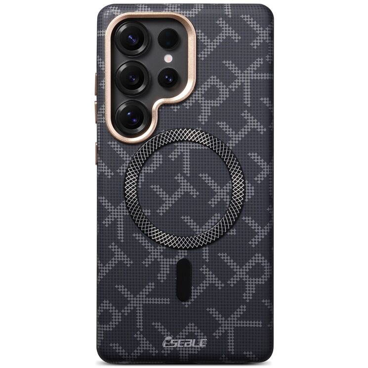 Защитный чехол ESEBLE Letter Pattern Magnetic для Samsung Galaxy S26 Ultra (S948) - Black: фото 1 из 8