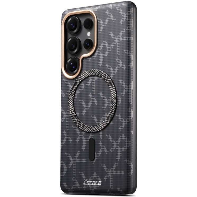 Защитный чехол ESEBLE Letter Pattern Magnetic для Samsung Galaxy S26 Ultra (S948) - Black: фото 2 из 8