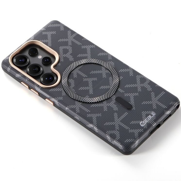 Защитный чехол ESEBLE Letter Pattern Magnetic для Samsung Galaxy S26 Ultra (S948) - Black: фото 5 из 8