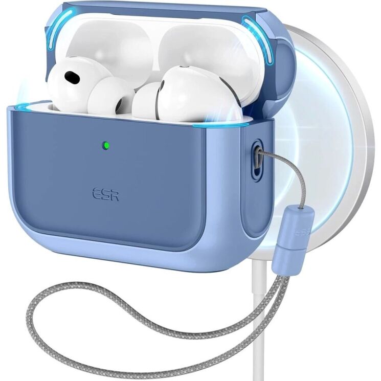 Защитный чехол ESR Orbit Halolock для AirPods Pro 3 (4894240289181) - Powder Blue (390155L) Защитный чехол ESR Orbit Halolock для AirPods Pro 3 (4894240289181) - Powder Blue: фото 1 из 8