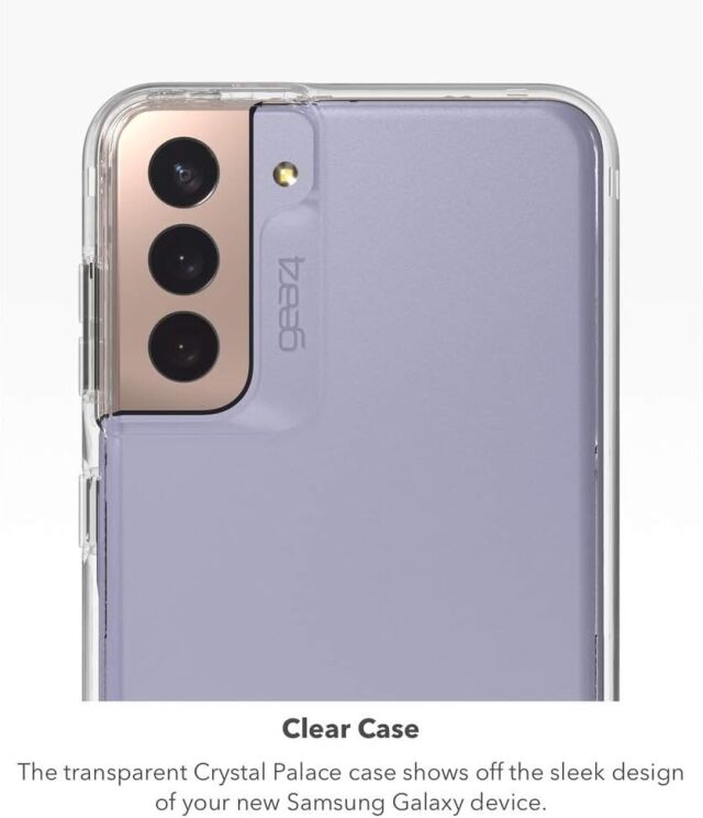 Захисний чохол Gear4 Crystal Palace для Samsung Galaxy S21 (G991) - Clear: фото 4 з 10