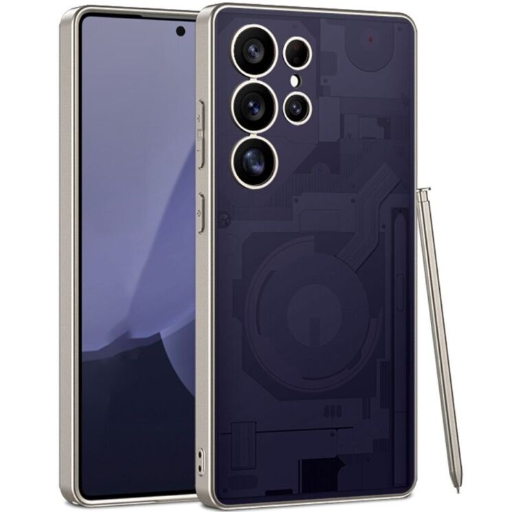 Защитный чехол GKK Circuit Pattern для Samsung Galaxy S25 Ultra (S938) - Purple: фото 1 из 6