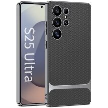Защитный чехол GKK Woven Pattern для Samsung Galaxy S25 Ultra (S938) - Grey: фото 1 из 9