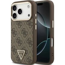 Захисний чохол Guess 4G Triangle Logo MagSafe для iPhone 18 Pro / 17 Pro (GUHMP18LP4GTDGMW) - Brown: фото 1 з 7