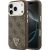 Захисний чохол Guess 4G Triangle Logo MagSafe для iPhone 18 Pro / 17 Pro (GUHMP18LP4GTDGMW) - Brown: фото 1 з 7