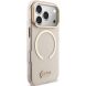 Защитный чехол Guess IML Script Metal MagSafe для iPhone 17 Pro Max (GUHMP17X5HTCSMSP) - Pink (402880P). Фото 4 из 9