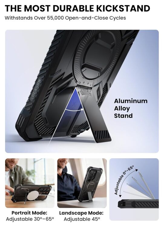 Защитный чехол i-Blason Armorbox Clip MagSafe by Supcase для Samsung Galaxy S26 Ultra (S948) 843439160910 - Cobalt: фото 5 из 10