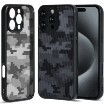 Захисний чохол IBMRS Military для iPhone 16 Pro - Grid Camouflage: фото 1 з 7
